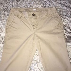 Khaki skinny pants